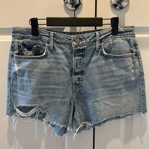 GRLFRND Denim Helena High Rise Cut-Off Shorts, Size 30